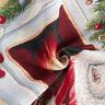 Panel Gobelin Hond op feestdag – groen/rood,  thumbnail number 3
