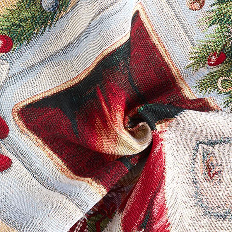 Panel Gobelin Hond op feestdag – groen/rood, image number 3