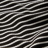 Jacquard jersey horizontale strepen – zwart/wit,  thumbnail number 2