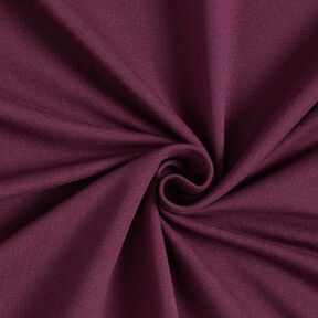 GOTS French Terry sommersweat | Tula – aubergine, 
