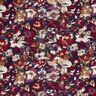 Viscosejersey expressieve bloemen – marineblauw/roodlila,  thumbnail number 1