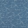 Jeans Jacquard Bloemen | Poppy Fabrics – jeansblauw,  thumbnail number 1