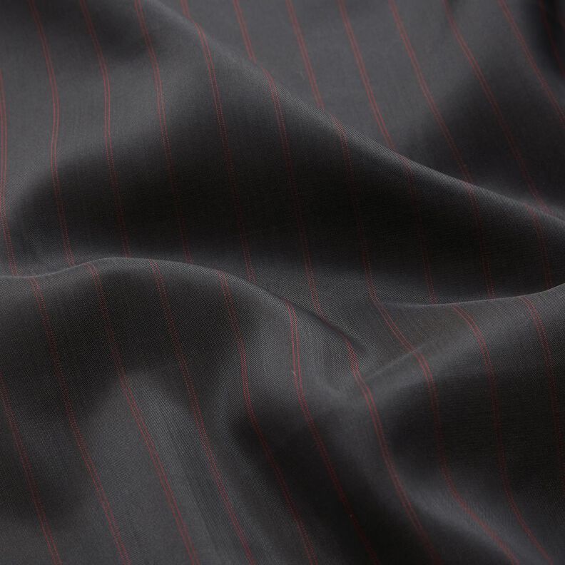 Mouwvoering met krijtstrepen – zwart/rood,  image number 2