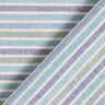 Decostof Half panama veelkleurige strepen gerecycled – licht turkoois,  thumbnail number 4