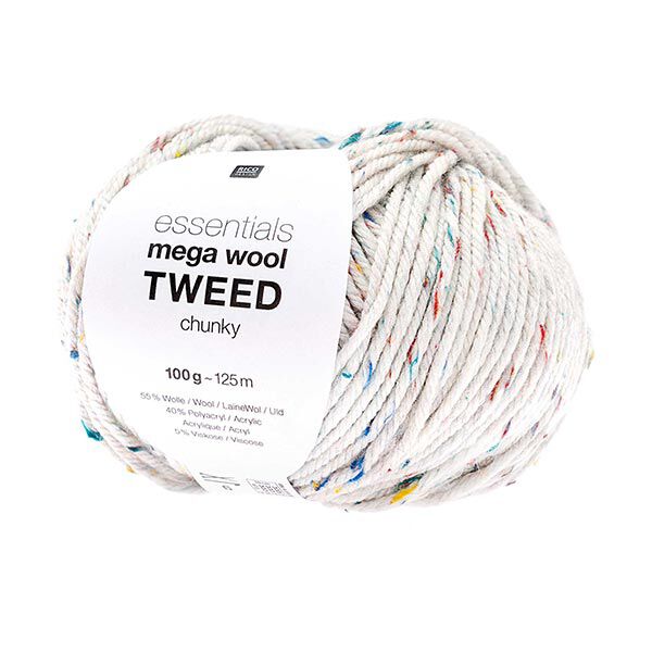 Essentials Mega Wool Tweed Chunky| Rico Design – creme,  image number 1