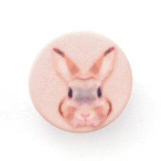 Knoop met oogje haas [  Ø15 mm ] – kleurenmix, 