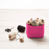 Katoenen stof Cretonne Effen – intens roze,  thumbnail number 7