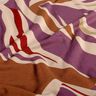 Viscosejersey abstracte golven – aubergine/licht oudroze,  thumbnail number 2