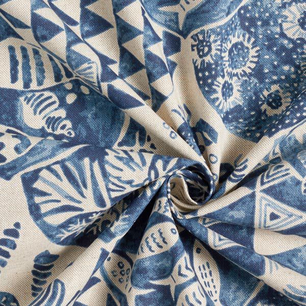 Decostof half panama Maritiem – blauw/natuur, image number 3