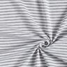 Doubleface jersey strepen effen – wit/grijs,  thumbnail number 4