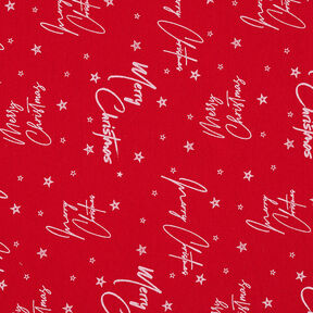 Decostof Canvas Kerstgroet – rood/wit, 