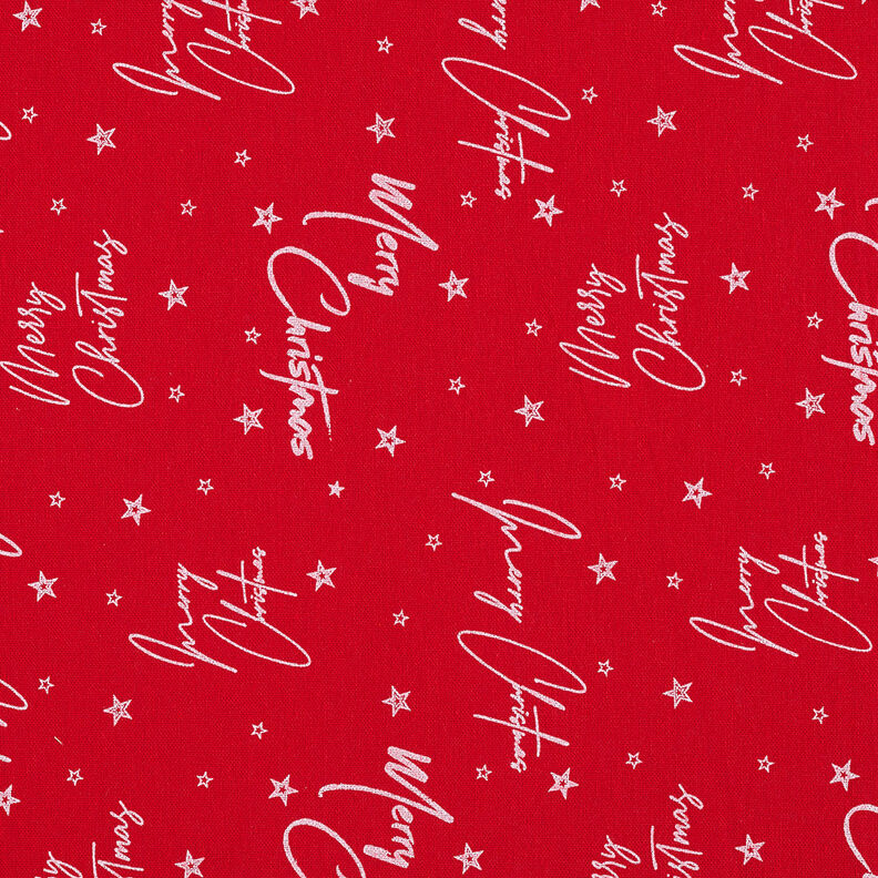 Decostof Canvas Kerstgroet – rood/wit,  image number 1