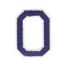 Applicatie letter O [ Hoogte: 4,6 cm ] – marineblauw,  thumbnail number 1