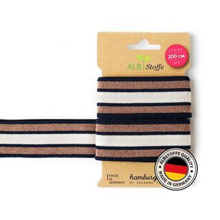 Biologische jacquardbanden STRIPE ME GLAM [200 CM | 3,5 CM] | Albstoffe, 
