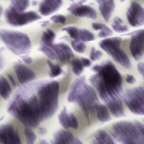 GOTS French Terry Batik luipaardpatroon | TCC x LOOKS by Wolfgang Joop – lila/creme, 