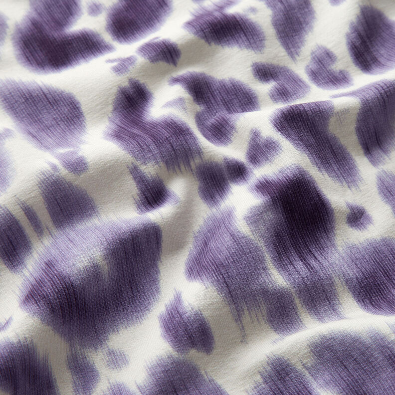 GOTS French Terry Batik luipaardpatroon | TCC x LOOKS by Wolfgang Joop – lila/creme,  image number 3