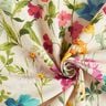 Decostof Half panama Weidebloemen – natuur/framboos,  thumbnail number 3