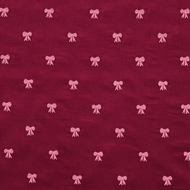 Babyrib geborduurde strikken | Poppy Fabrics – karmijnrood,  image number 1