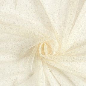 Glittertule royal – ecru/goud, 