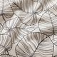 Decostof Half panama Fijne bladeren – natuur/zwart,  thumbnail number 2