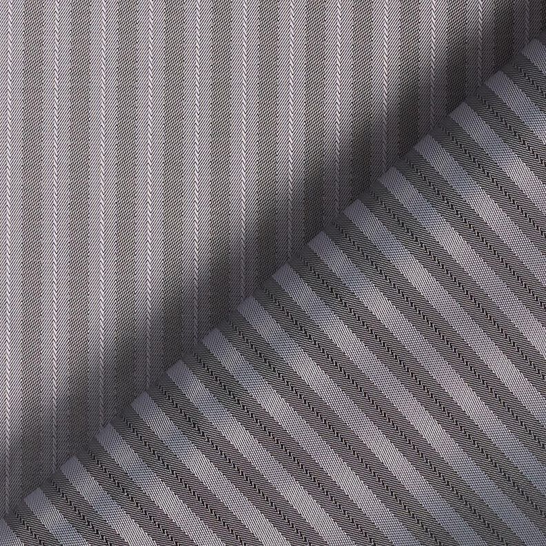 Voeringstof Jacquard smalle en brede strepen – grijs/donkergrijs,  image number 4