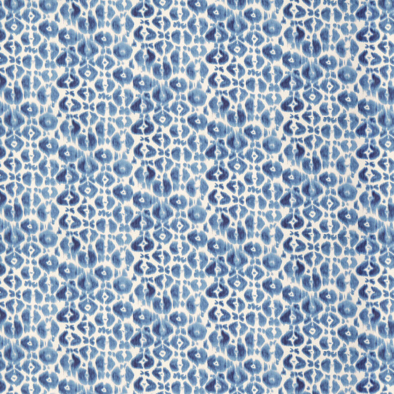 GOTS French Terry Batik luipaardpatroon | TCC x LOOKS by Wolfgang Joop – stralend blauw/creme,  image number 1