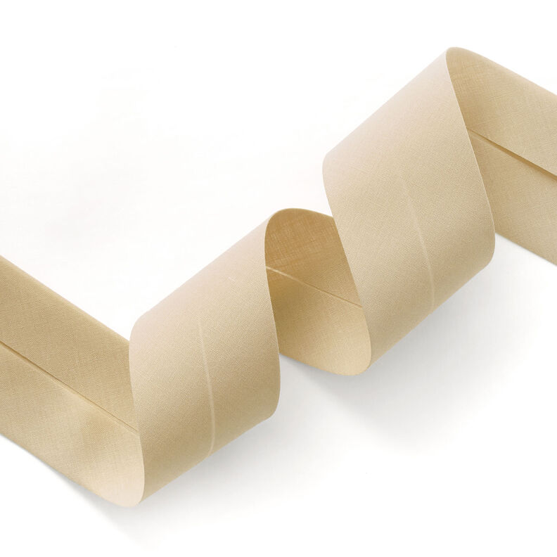 Biasband Polycotton [50 mm] – lichtbeige,  image number 1