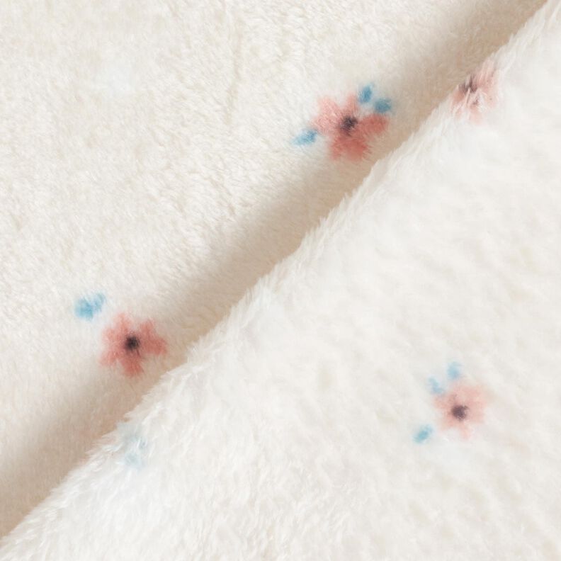 Gezellige fleece kleine bloempjes – lichtbeige/zalm, image number 4