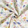 Decostof Katoenkeper Weidebloemen – ivoor/blauwlila,  thumbnail number 3