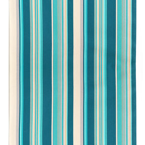 Outdoor Ligstoel stof Lengtestrepen 44 cm – amandel/petroleum, 
