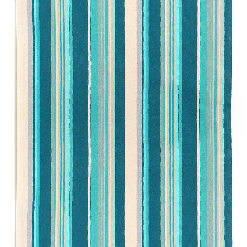 Outdoor Ligstoel stof Lengtestrepen 45 cm – amandel/petroleum,  image number 1