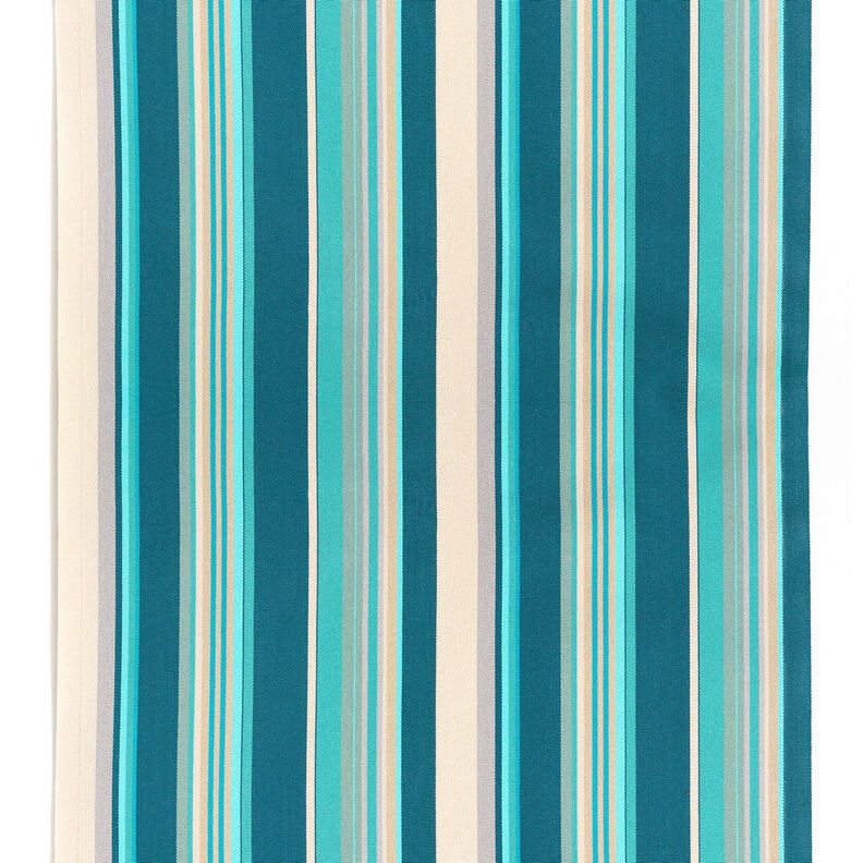 Outdoor Ligstoel stof Lengtestrepen 44 cm – amandel/petroleum,  image number 1