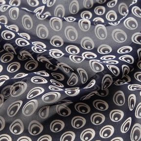Chiffon pauwoog – marineblauw/marineblauw, 