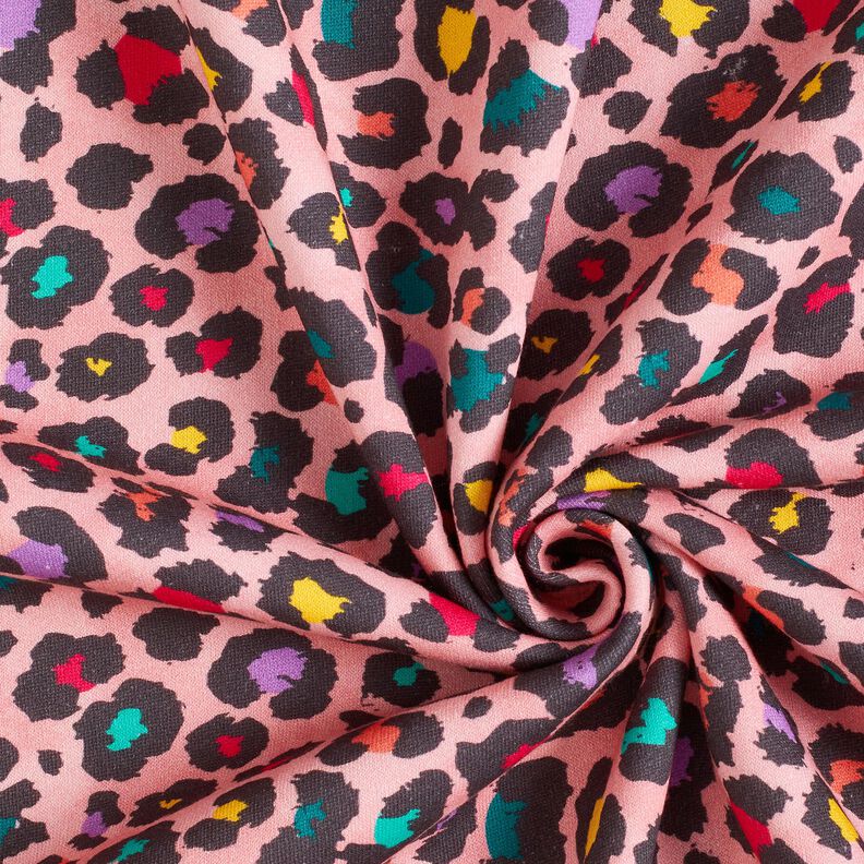 Sweatshirt geruwd Kleurrijk luipaardpatroon – roze, image number 3
