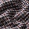Mantelstof Wolmix kleine pied-de-poule – merlot/zilver,  thumbnail number 2