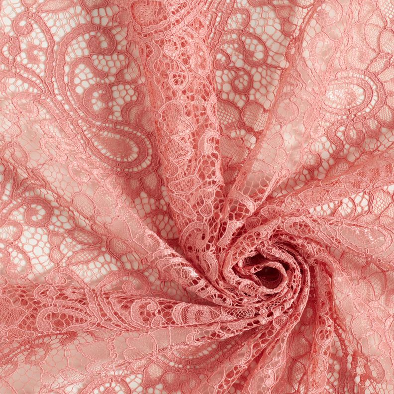 Kanten stof Paisley – licht bessen,  image number 3