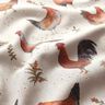 Decostof Half panama Kippen – natuur/terracotta,  thumbnail number 2