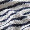 Gebreide bouclé strepen en glitters – wit/marineblauw,  thumbnail number 3