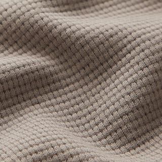 Mini Katoenen wafel jersey effen – modder, 