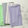 Gecoate katoen abstracte vakken – pastelviolet/mint,  thumbnail number 5