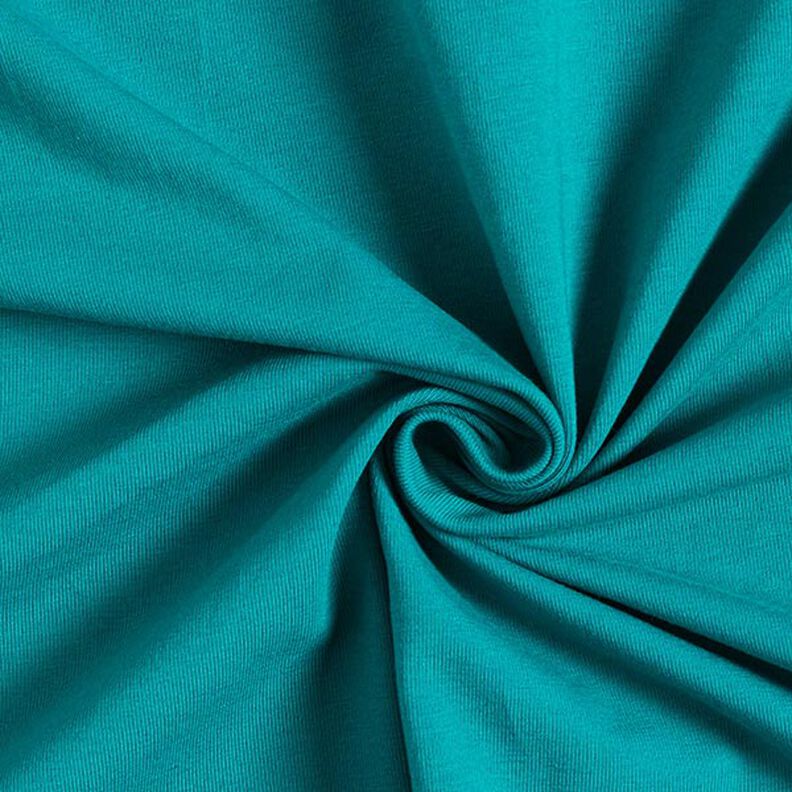 Katoenjersey Medium effen – petroleum,  image number 1