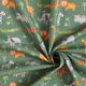 Katoenpopeline Jungledieren Digitaal printen – donkergroen,  thumbnail number 3