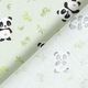 Katoenen stof Cretonne knuffelige panda – groen,  thumbnail number 4