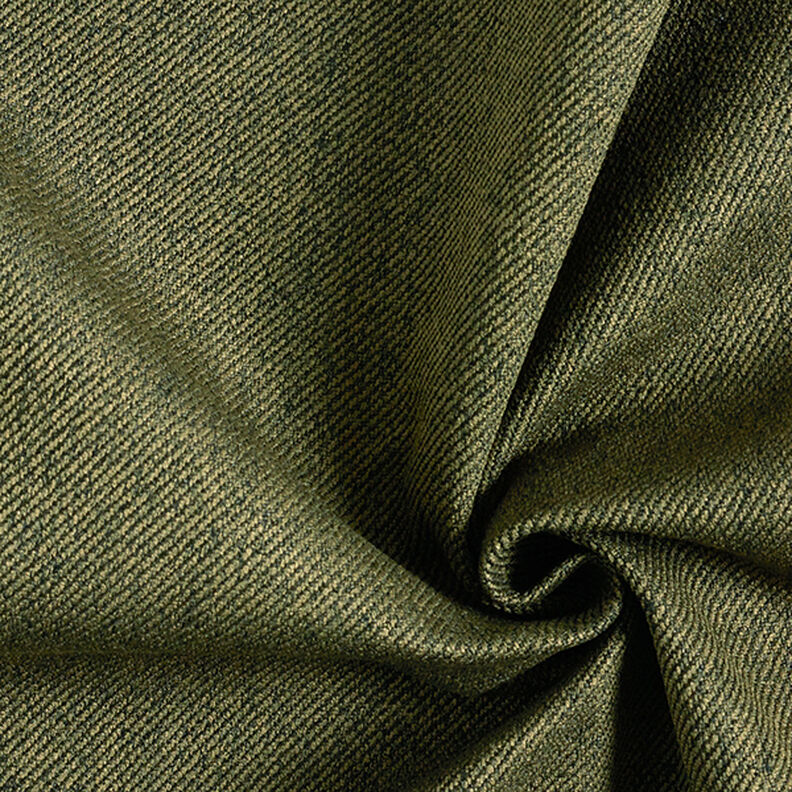 Bekledingsstof twill-look – donkerolijf,  image number 1