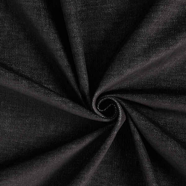 Stretch fijne corduroy jeanslook – zwart,  image number 1