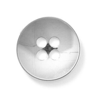 Metalen knoop 4-gats – zilver, 
