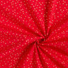 Katoenen stof Popeline fijne stippen – rood/goud,  thumbnail number 3