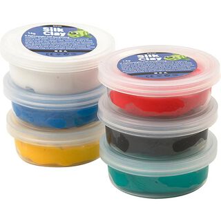 Silk Clay® Boetseerklei [6x14 g] , Standaardkleuren, 