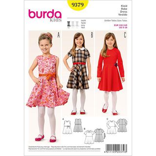 Meisjesjurk, Burda 9379, 