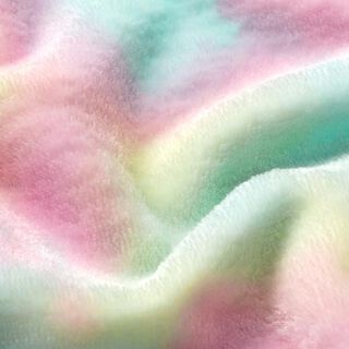 Gezellige fleece Regenboog kleurverloop – wit/kleurenmix, 